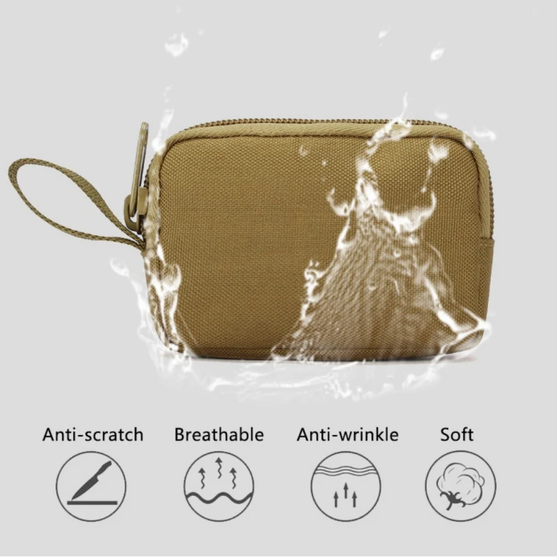 

Tactical Universal Bags With Zipper Molle Bag Hip Waist Belt Bag Wallet Pouch Purse Phone Case For Phone Hunting Molle Bag