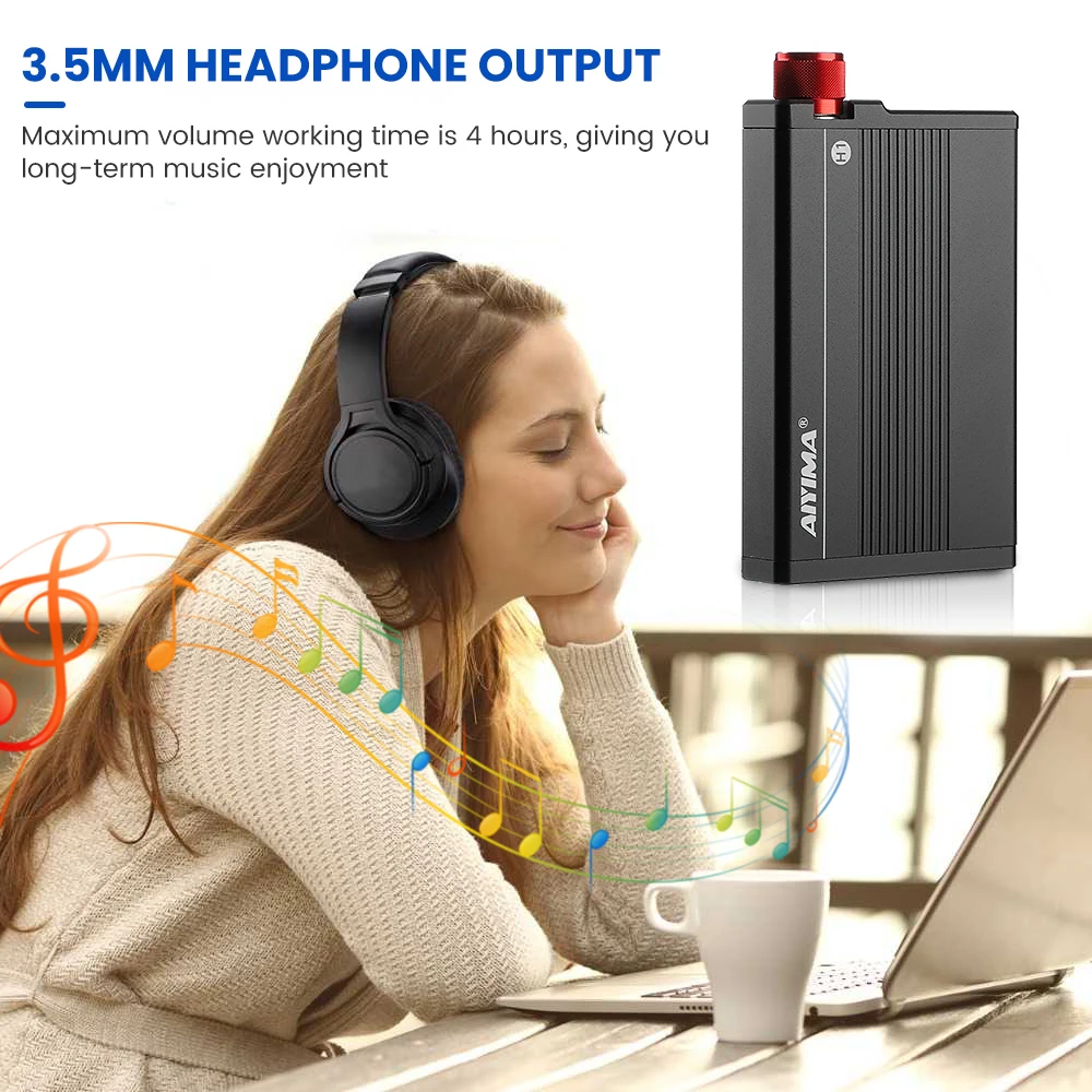 AIYIMA Dual JRC5532 OPA Amp Mini HIFI усилитель для наушников портативный MP3 планшетов |