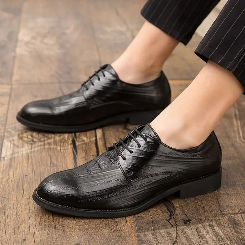 

2021 New Men Shoes PU Leather Fashion Flow Four Seasons Trend High Quality Latest Fahion Leisure Classic Hot Men's Shoes 5KE290