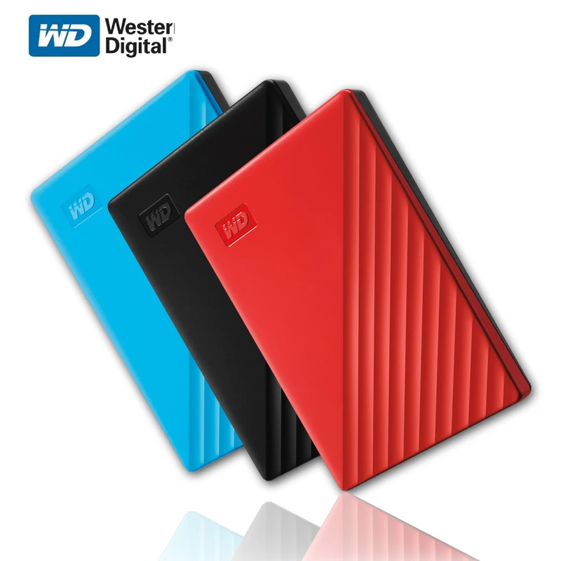 WD My Passport внешний жесткий диск USB 3,0 ТБ 2 ТБ 1T 2T Портативный зашифрованный мобильный жесткий диск высокоскоростной внешний накопитель