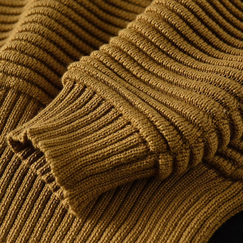 Johnature женский полосатый свитер с высоким воротником свободный Однотонный