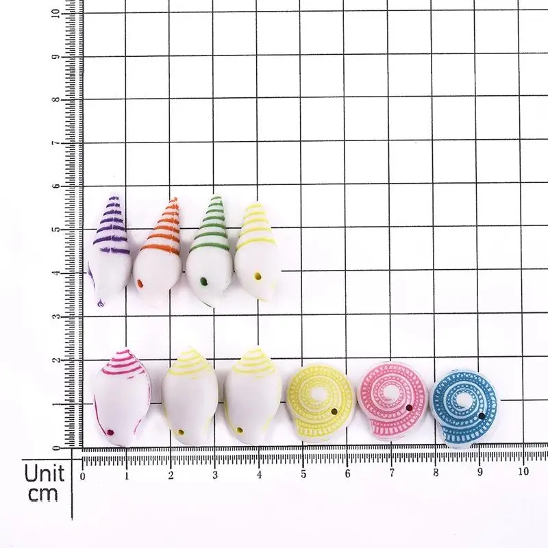 10 шт. Разноцветные морские пляж ракушки мини-раковины аквариумный декор в