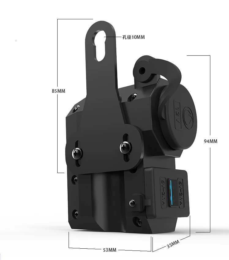 OHANEE moto rcycle USB зарядное устройство для телефона 12 В/24 В разъем прикуривателя Dual USB moto зарядное устройство светодиодный вольтметр Водонепроницаемый автомобильный стиль