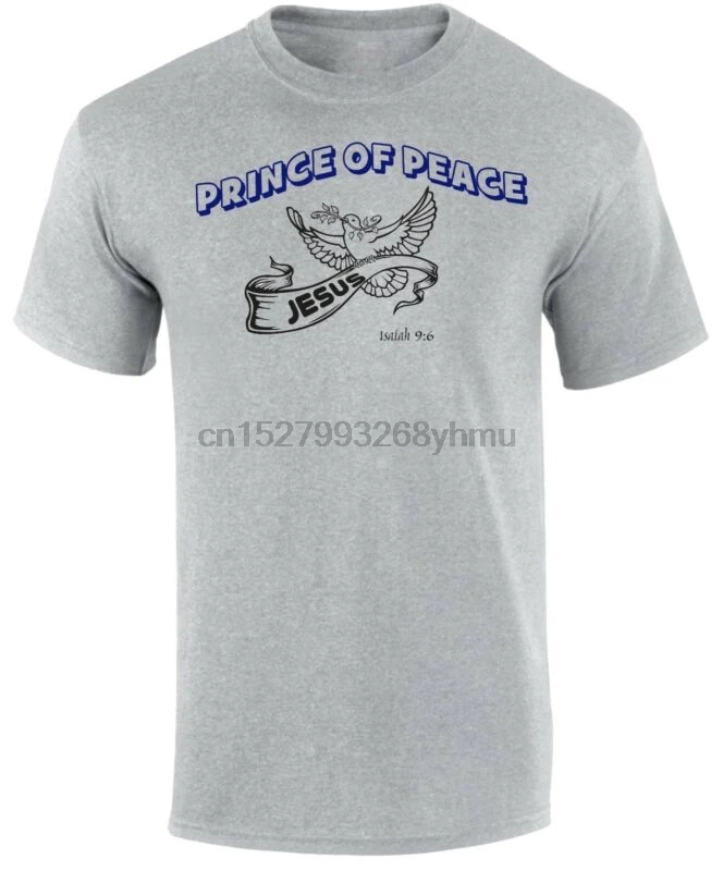Мужская футболка с принцом мира Иисусом Христа Святым Духом христианской веры со