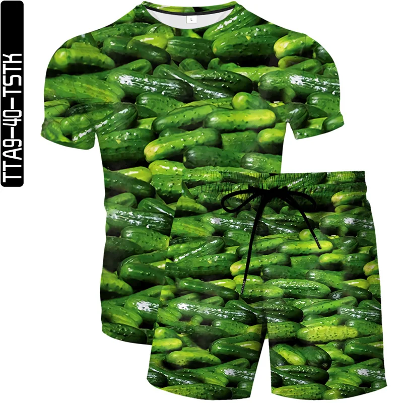 

2021 Summer 3D Printed Halloween T-shirt Men's and Women's Fashion T-shirt Short Sleeve + Shorts Hip Hop T-shirt 2 Piece Set