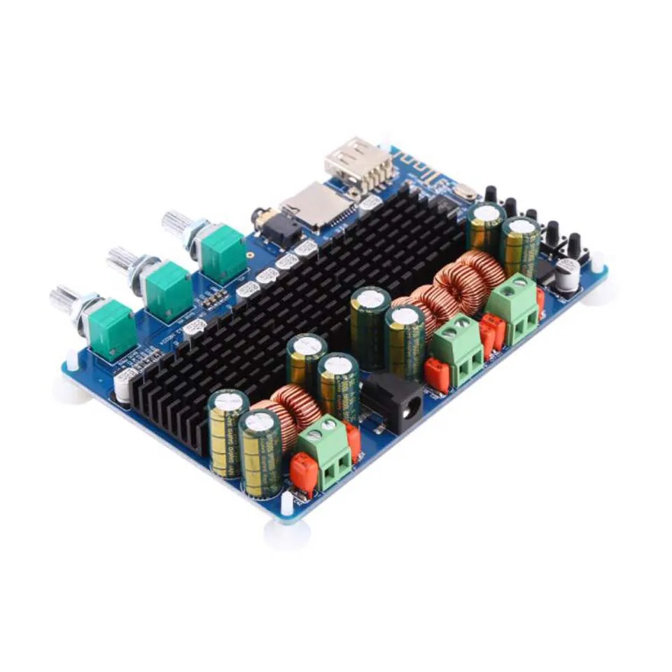 TPA3116 2X50 Вт + 100 Bluetooth USB TF декодирование 2 1 каналов плата цифрового усилителя