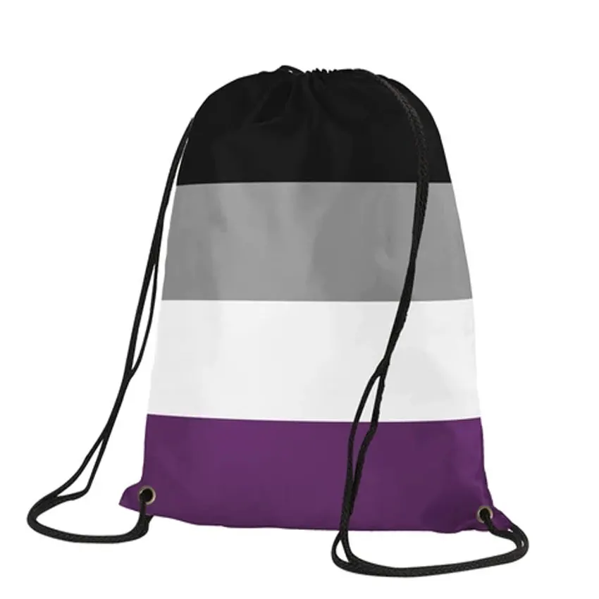 Hot Selling Asexuality Drawstring Backpack Bag Logo 30x45cm Sports,free shipping