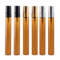 10ml amber glass perfume bottle portable mini atomizer empty cosmetic container travel spray bottles refillable perfume bottle