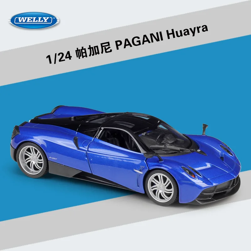 WELLY масштаб 1:24 литая металлическая Модель автомобиля игрушки для PAGANI Huayra