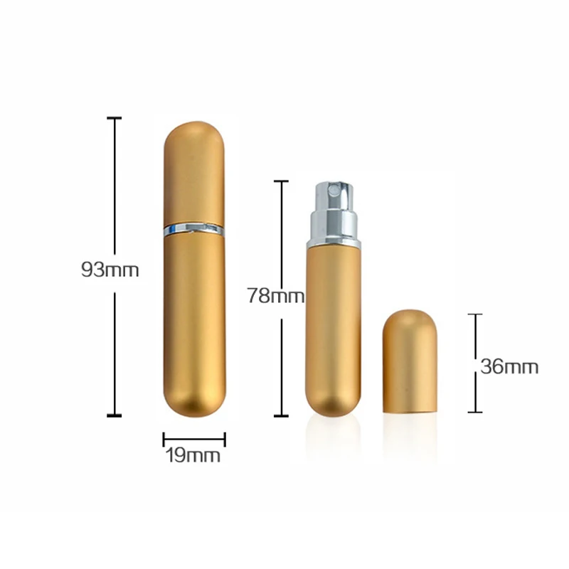 Портативные компактные многоразовые флаконы для хранения объемом 5 мл дорожные