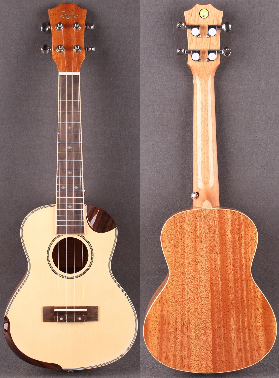 Concert Solid Spruce Ukulele !! Mahogany Side and Back! укулеле 4 струны strings Guitar With EVA hard Case | Спорт и