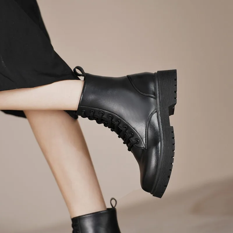 2021 Fashion Winter Women's Boots Warm Thick-soled Ankle Boots Chelsea Boots Women's Casual Short Boots Round Toe Botas Mujer