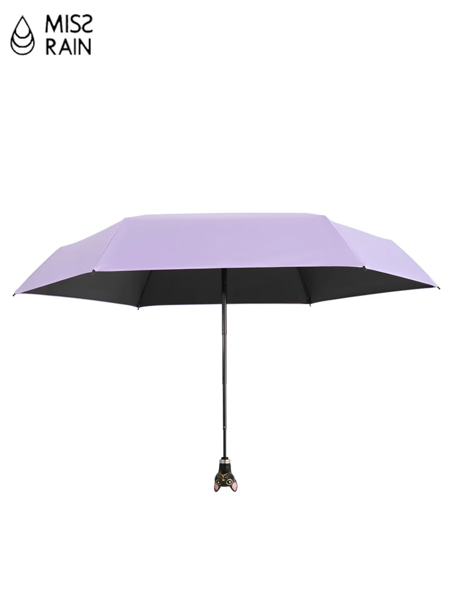 Женские роскошные зонтик кошка ручка карман с защитой от УФ лучей дамы ультра