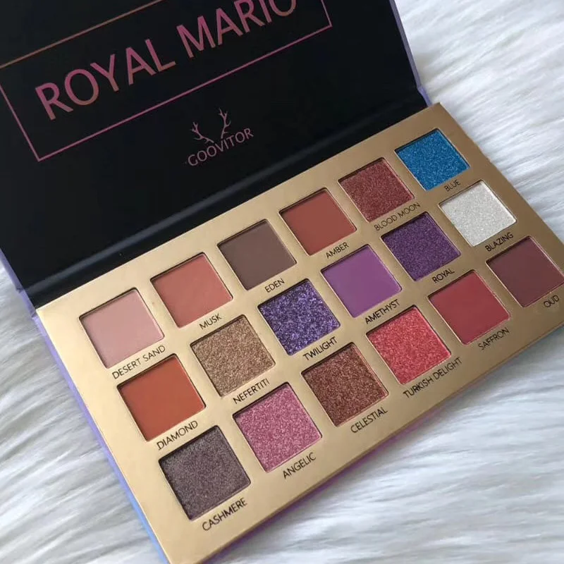 Eyeshadow Palette Makeup Glitter 18 Color Shining Cosmetics Tray Portable for Women WH998 |