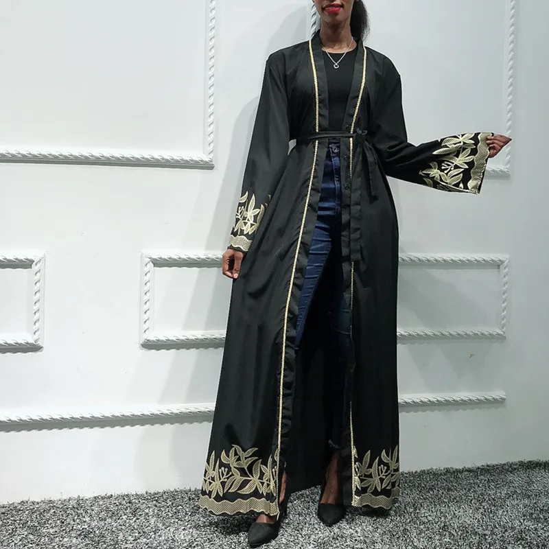 

2021 New Muslim Abayas Dubai Abaya Hijab Set Shiny Stones Beading Lace Dress Turkish Woman Clothes Cardigan