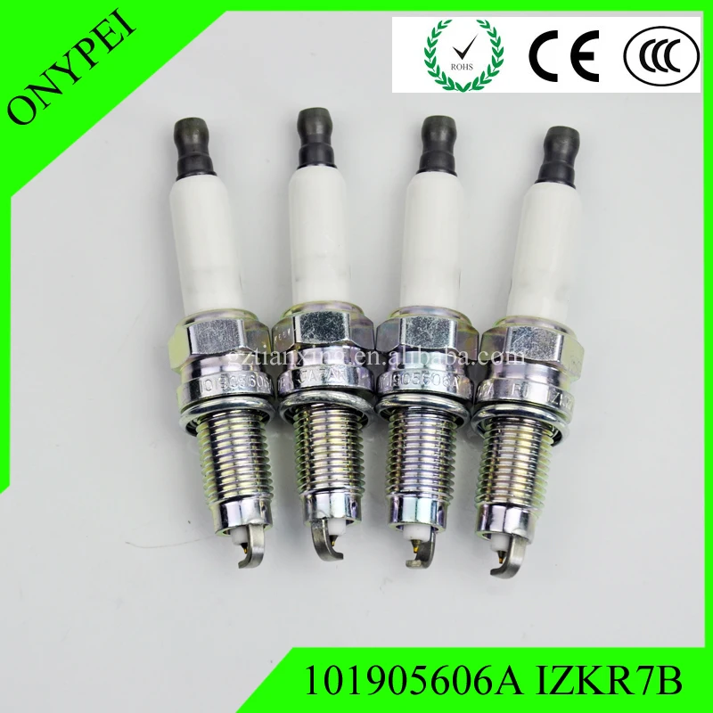 101905606A IZKR7B 4 шт./лот иридиевая Свеча зажигания для A3 TT Eos Touareg 3.2L|Свечи и запальные