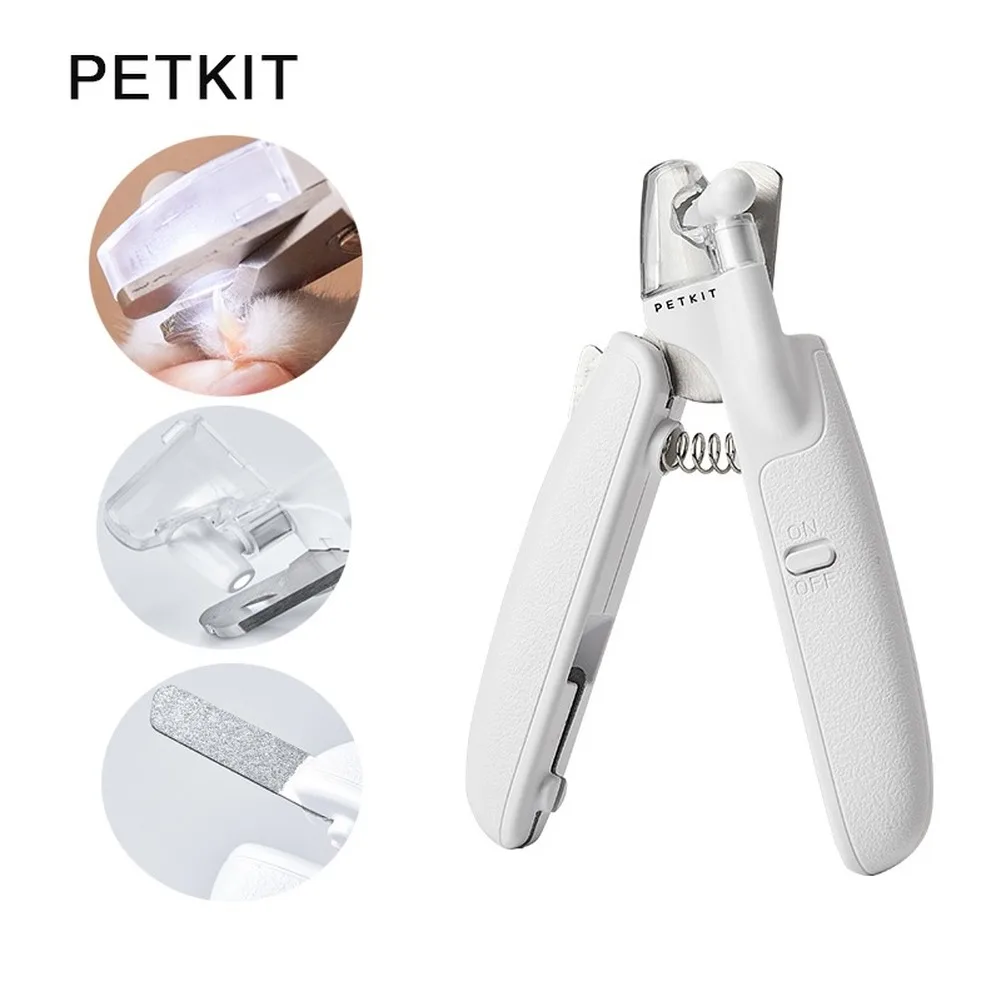 

PETKIT Dog Nail Clippers Cat Safety Nail Cutter Trimmer with LED Light Prevent Clipping Nail Blood Vessels Pet Nail Clipper
