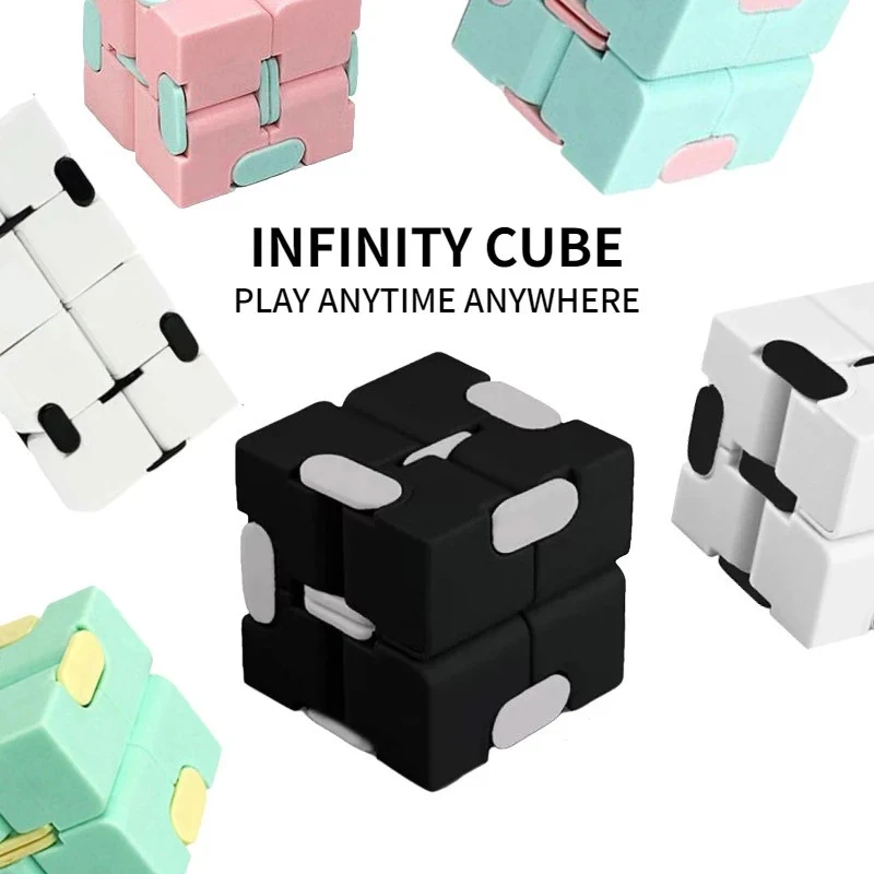 

Infinity Cube Magic Toys Fidget Antistress Fingertip Puzzles Endless Hand Flip Cubic Adults Kids Stress Reliever Cube Autism Toy