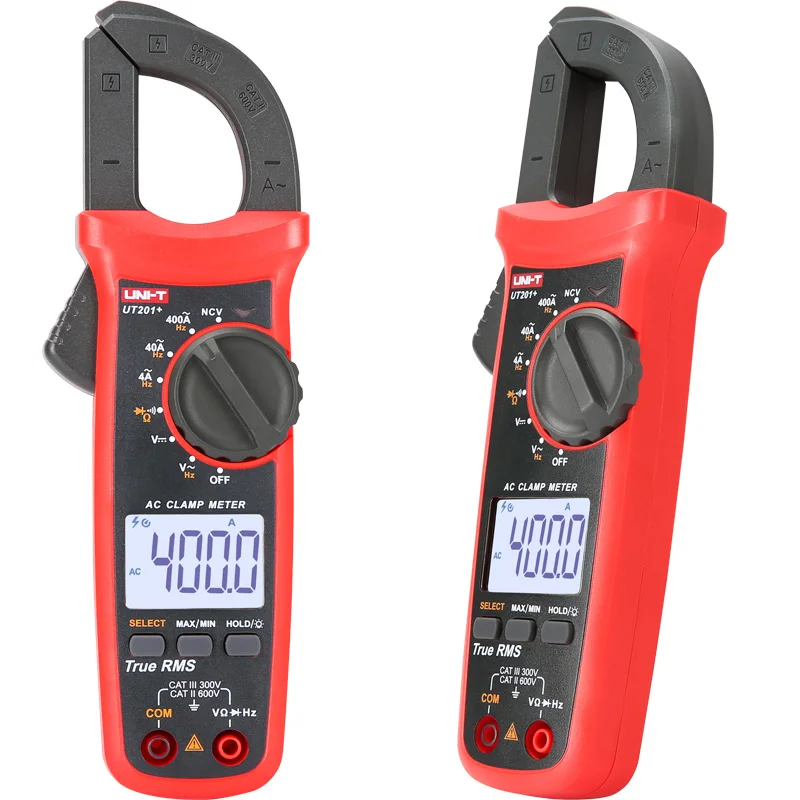 Uni-t UT201+/UT202+/UT203+/UT204+/UT202+ 400-600A цифровой клещи; Автоматический диапазон true RMS высокий прецизионный мультиметр