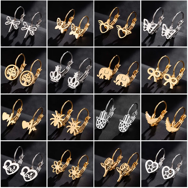 Sasusp Модные женские серьги-гвоздики в виде совы бабочки слона | Украшения и