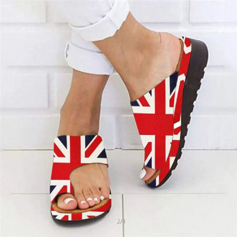 

Nis Women Summer Flip Flop Thick Bottom Slippers Clip Toe Striped Slide Ladies Beach Casual Outdoor Shoe Large Size Slippers