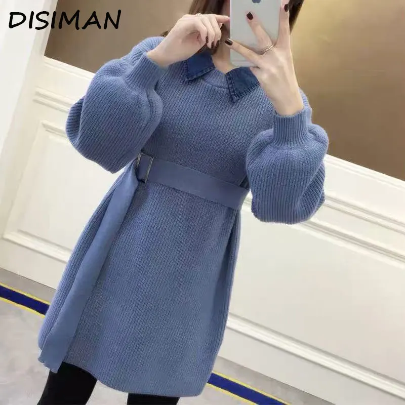 Осень 2019 женская зимняя одежда вязаный Пушистый свитер новый с длинными рукавами