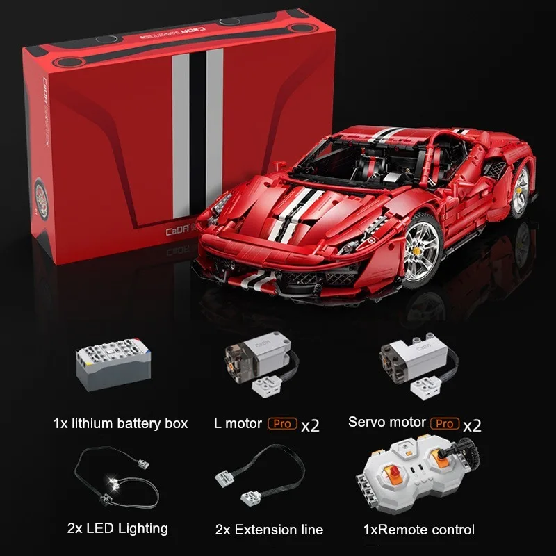

DoubleE 3229PCS Cada C61042 RC Technical Master Italian Super-Car Lamborghinis Racing Model Building Blocks Bricks Toys Gifts