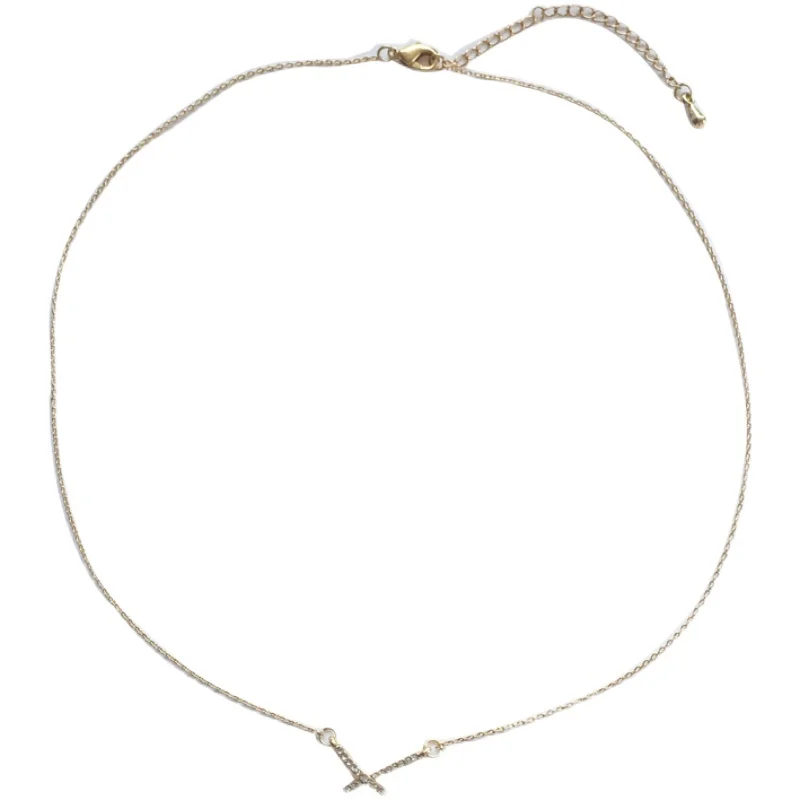 

Bilandi Fashion Jewelry X Pendant Necklace 2021 New Design Golden Plating Hot Selling Chain Necklace For Girl Lady Gifts