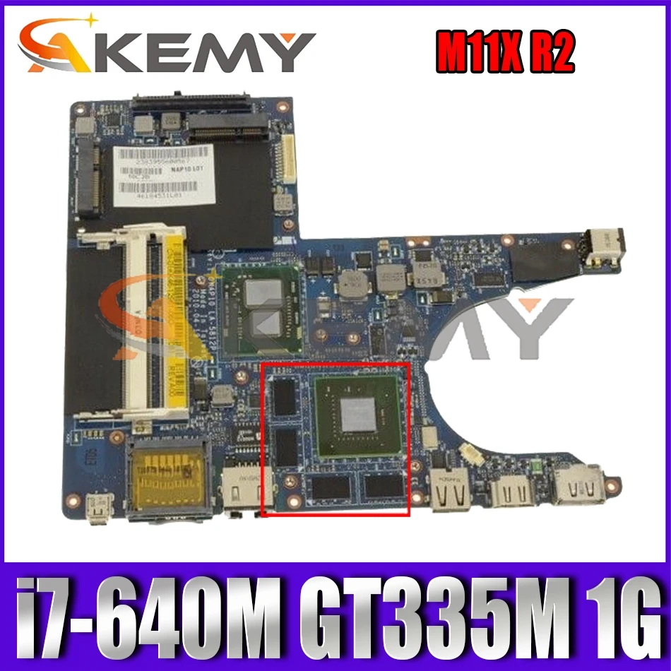 

Подставка для ноутбука DELL Alienware M11X R2, модель LA-5812P 06NV8C 6NV8C с процессором i7-640M GT335M, 1 ГБ GPU 100%, протестирована