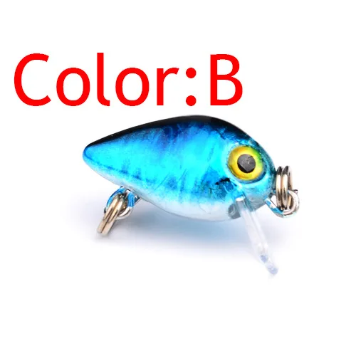 

Rock 2.6cm Lure Bait Mini 1.6G Plastic Bait Fishing Tackle Wobblers Pike Fishing Lure Set Crankbait Hard Artificial Baits