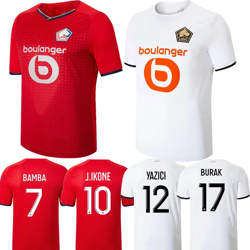 

2021 2022 LOSC Lille football jerseys DAVID FONTE BURAK BAMBA YAZICI 21 22 JIKONE R.SANCHES T.WEAH maillot de football shirts