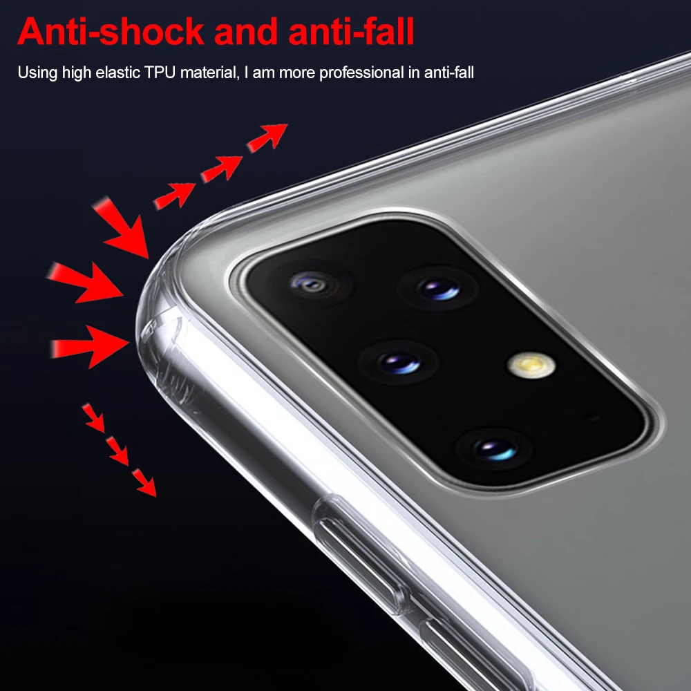 360 Full Cover Case For Samsung Galaxy S21 Ultra S20 Plus A12 A72 A52 A42 Soft TPU Cover For Samsung S20 FE A51 A71 A52S S22 5G