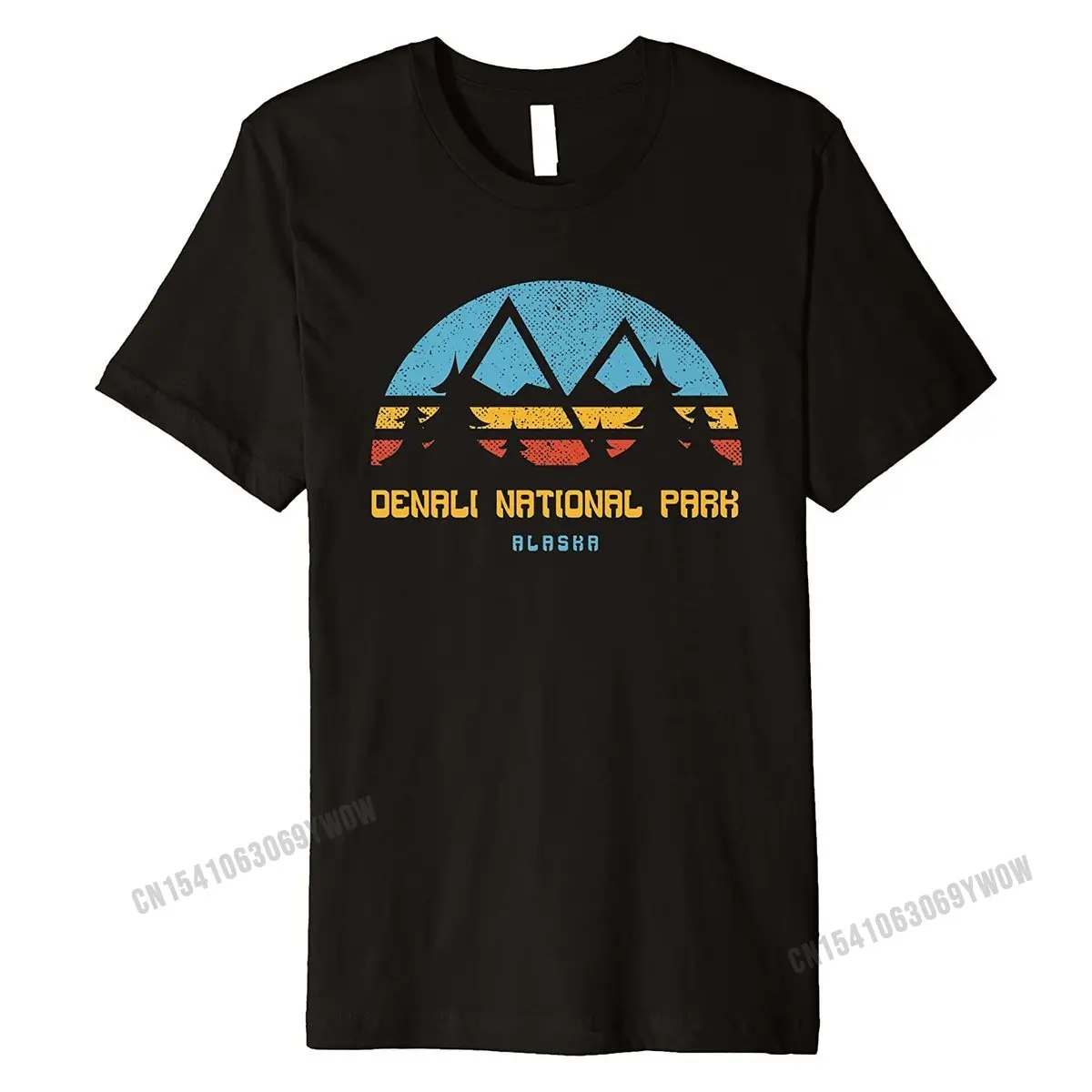

Denali National Park Shirt Alaska Retro Vintage Hiking Gift T Shirts Tees Plain Cotton Summer Design Boy