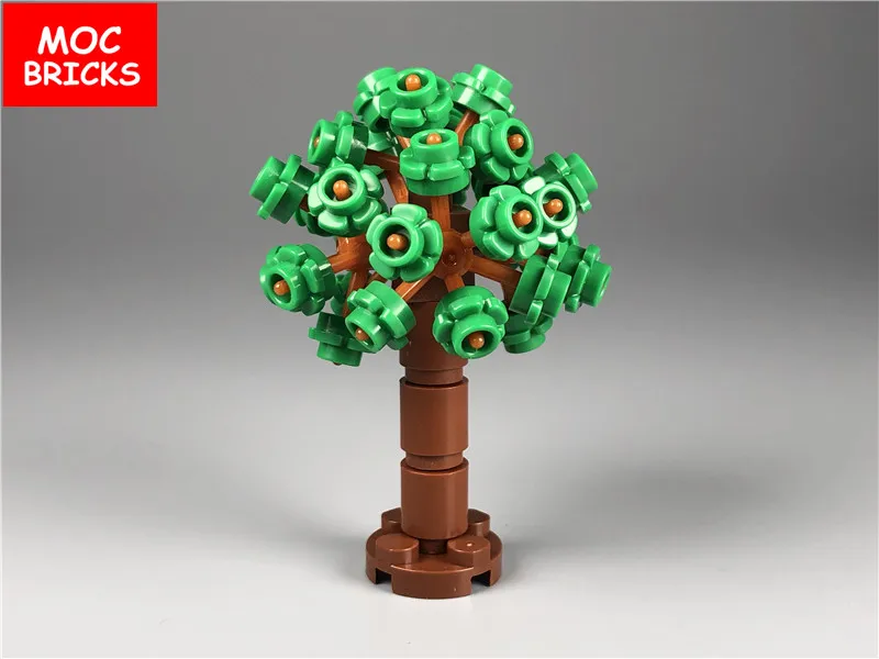 Поштучная распродажа кубики MOC растение цветная Гортензия Дерево