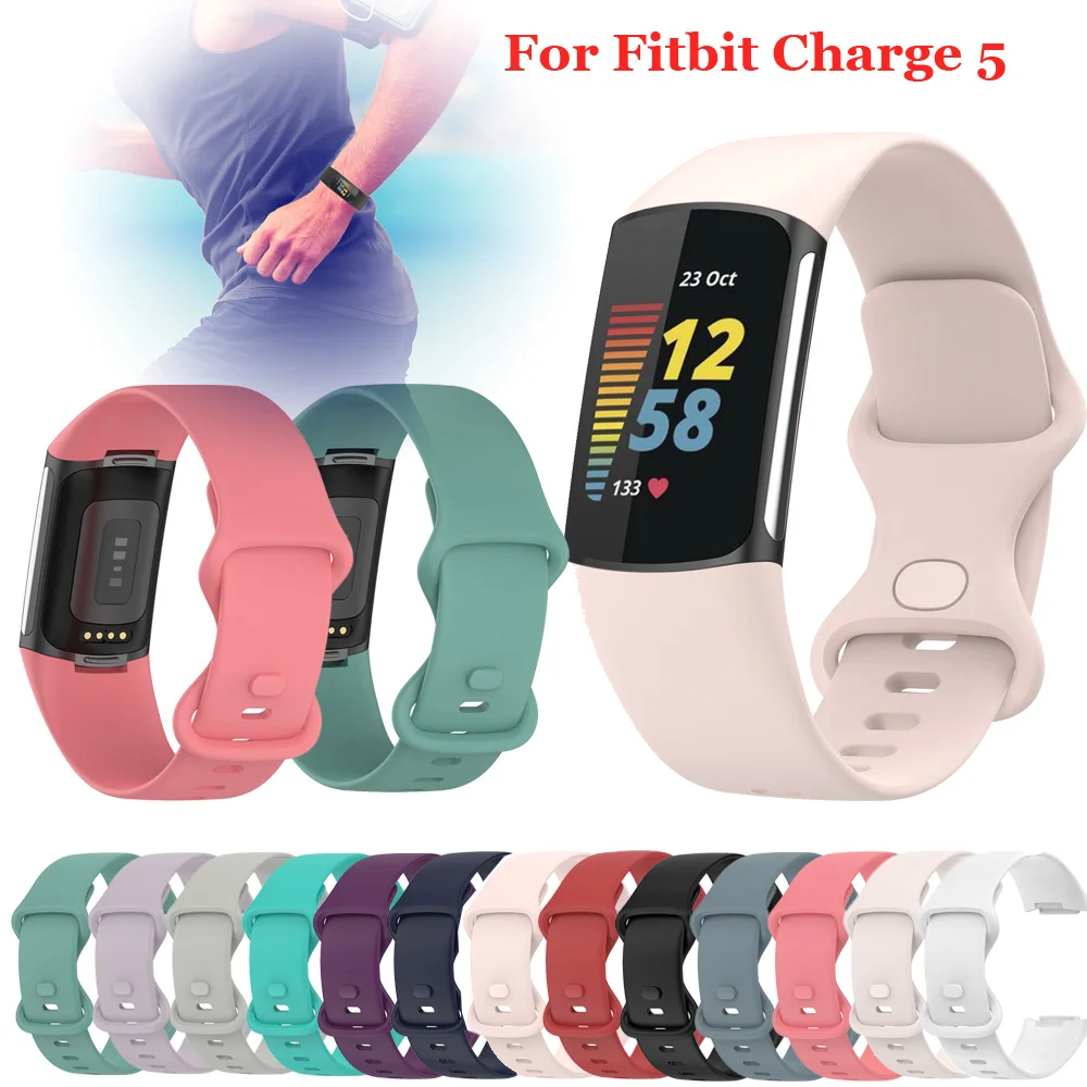 

High Quality Watch Strap New For Fitbit Charge 5 Bracelet Sport Watch Bands Silicone Wristband For Fitbit Charge 5 Accessories