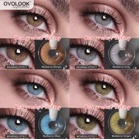 ovolook 2pcspair lenses mulberry gem taylor comestic colored lenses for eyes natural pupil contact lenses yearly usedia14mm