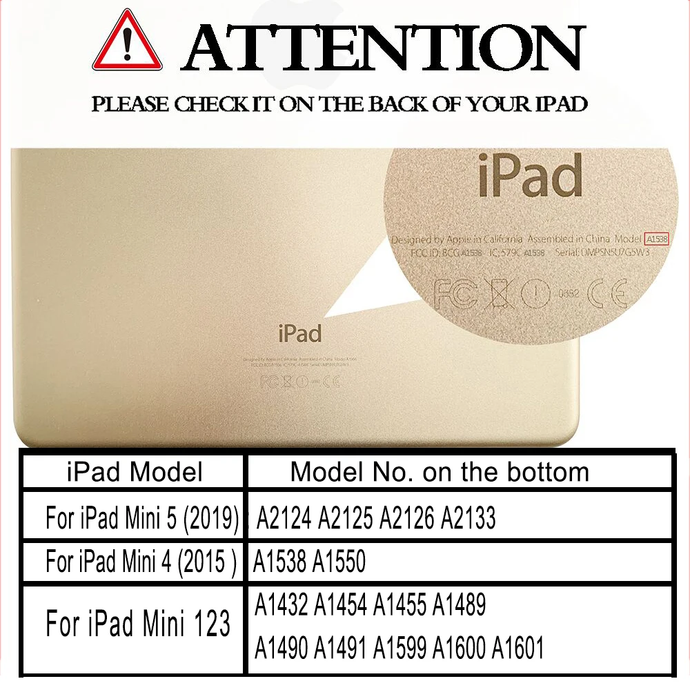 -  iPad Mini 5  2019 Wake    iPad mini 4  Funda  iPad Mini 1, 2, 3,   Capa