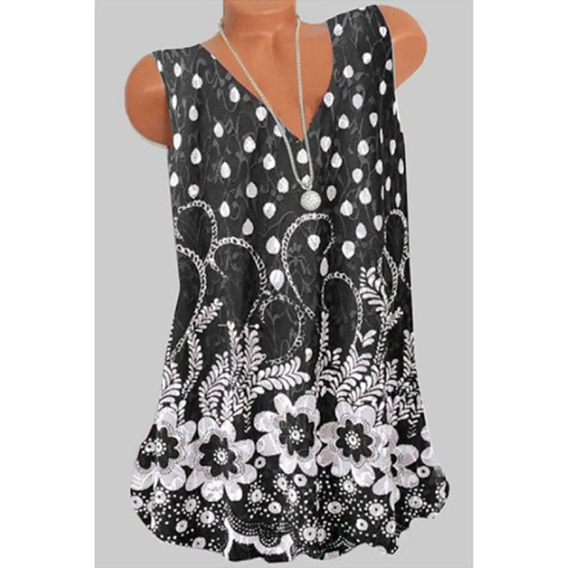 

Women's T-shirt 2021 Summer New Style Printing Vest Casual