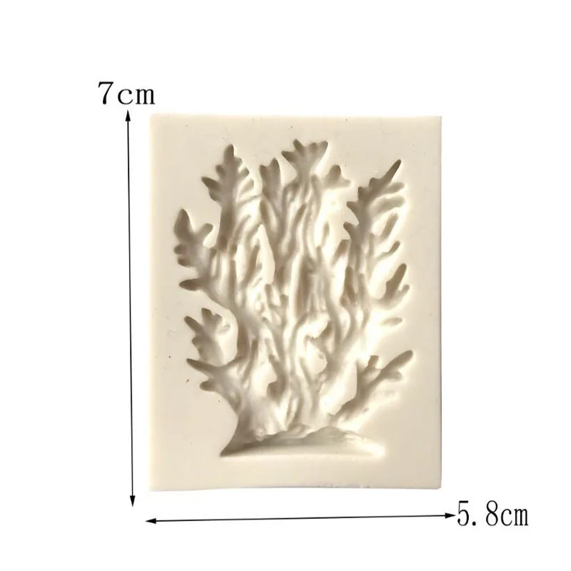 1PCS Coral, seaweed, coral reef Mould Cake Side silicone cake fondant mold cake decorating tools soap mold