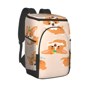 thermal backpack kawaii dog unicorn character waterproof cooler bag large insulated bag picnic cooler backpack refrigerator bag free global shipping