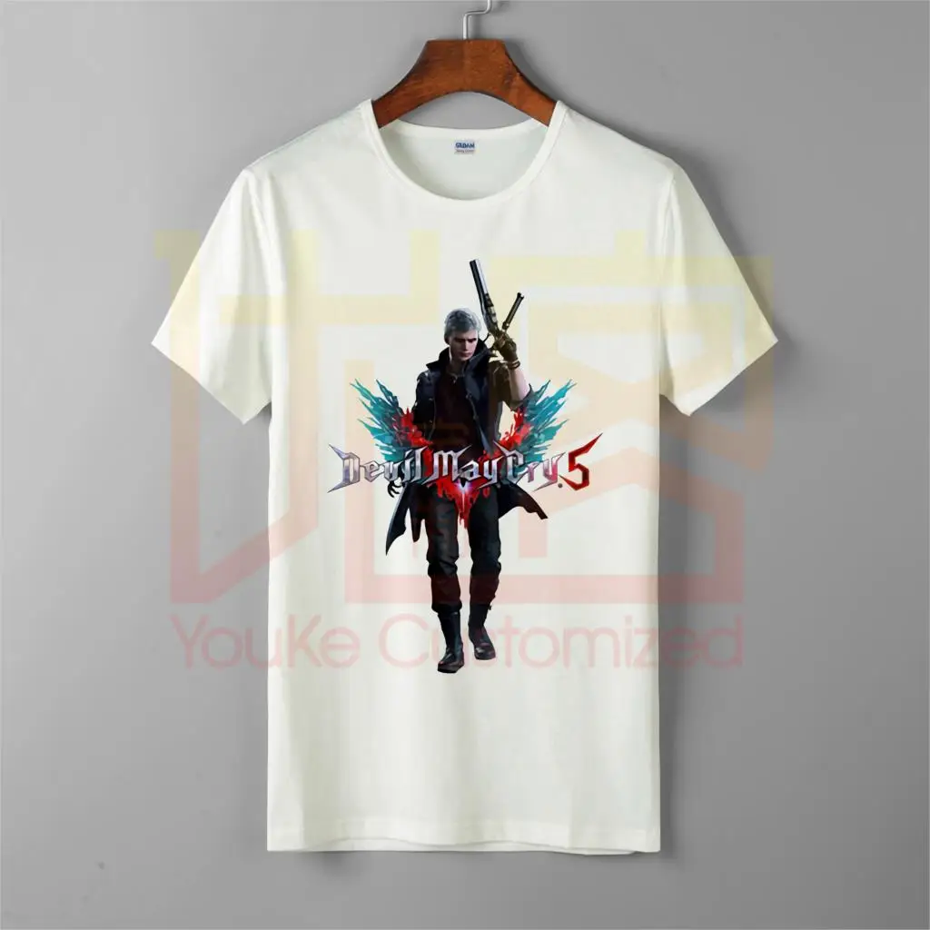 Футболка с круглым вырезом из 100% хлопка принтом на заказ |