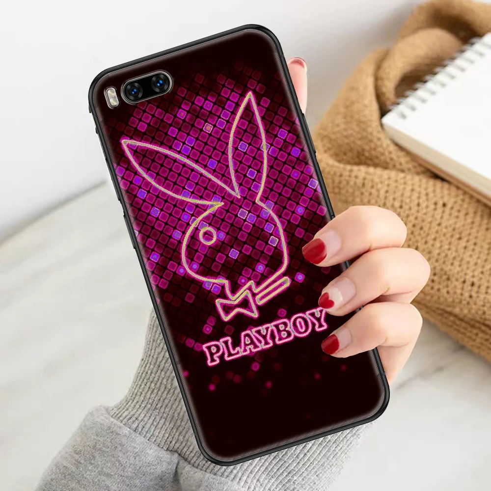 

Brand Playboys Fashion Phone case For Xiaomi Mi Max Note 3 A2 A3 8 9 9T 10 Lite Pro Ultra black painting back pretty coque