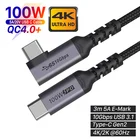 Кабель USB Type-C 100 Вт, 3 метра, USB3.1 Gen2 10 Гбитс, Thunderbolt 3, кабель QC 4.0, кабель PD PPS E-MARK для MacBook Pro