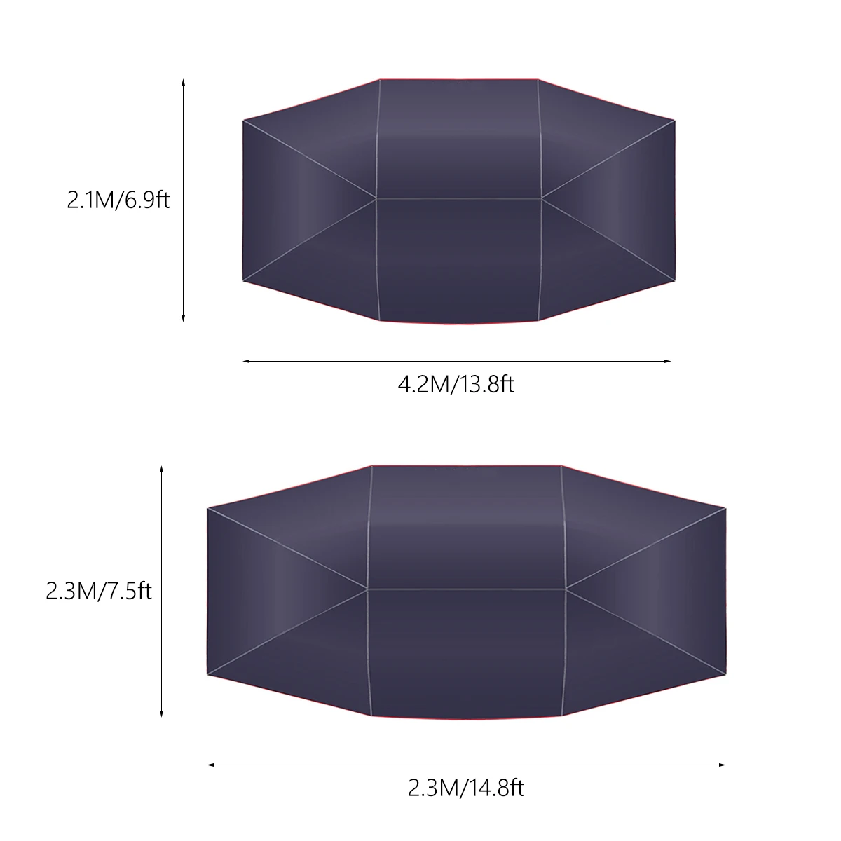 Переносная палатка для автомобиля 4 5x2 3 м/4 2x2 1 м зонт от солнца ткань Оксфорд