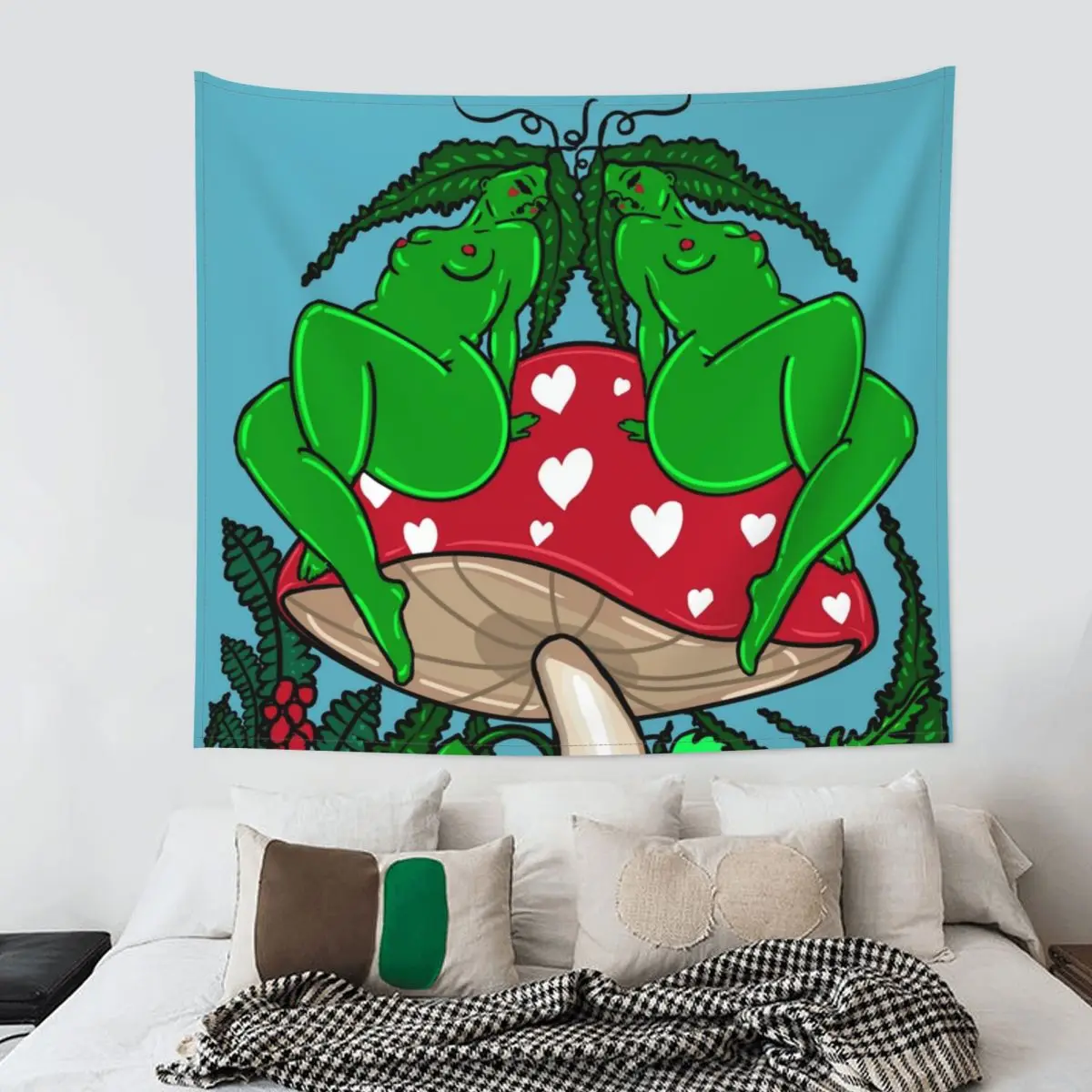 Женское настенное одеяло с рисунком леса | Дом и сад