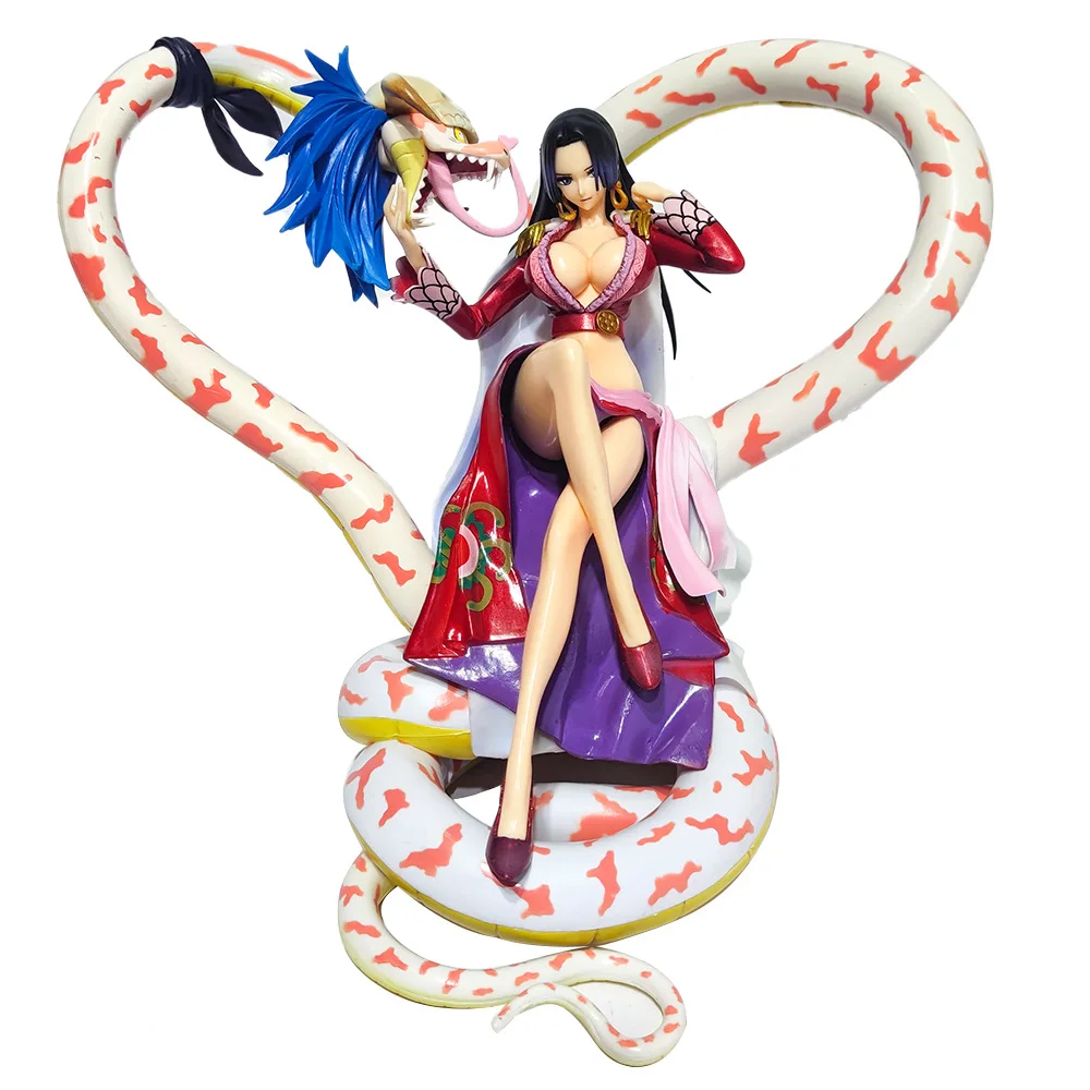 

One Piece Boa Hancock Sitting On Snake Chair Collectible Anime Figure Model Onepiece Pirates Snake Woman Big Figurine Statue