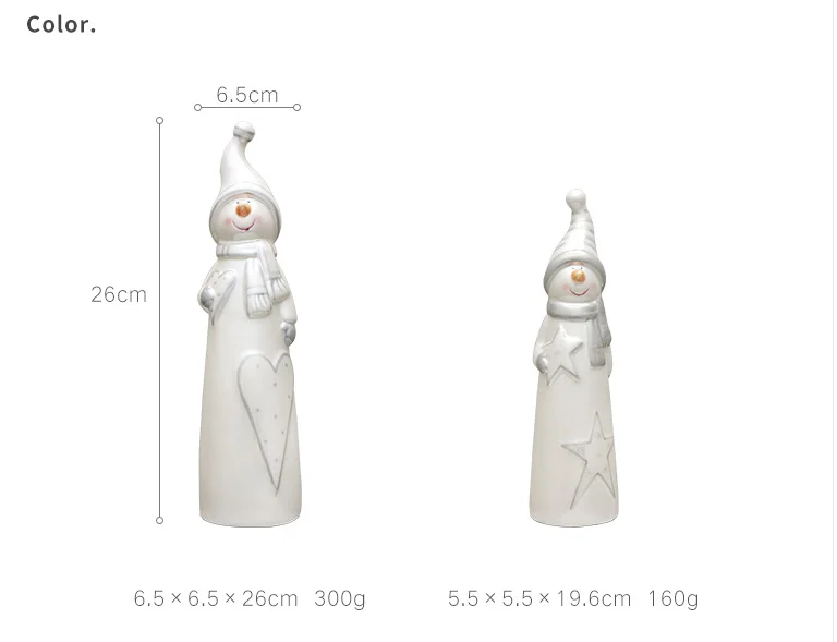 

Merry Christmas Santa Claus Decoration Ceramic Christmas Doll Gift Christmas Bell Deer Home Decoration New Year Gift