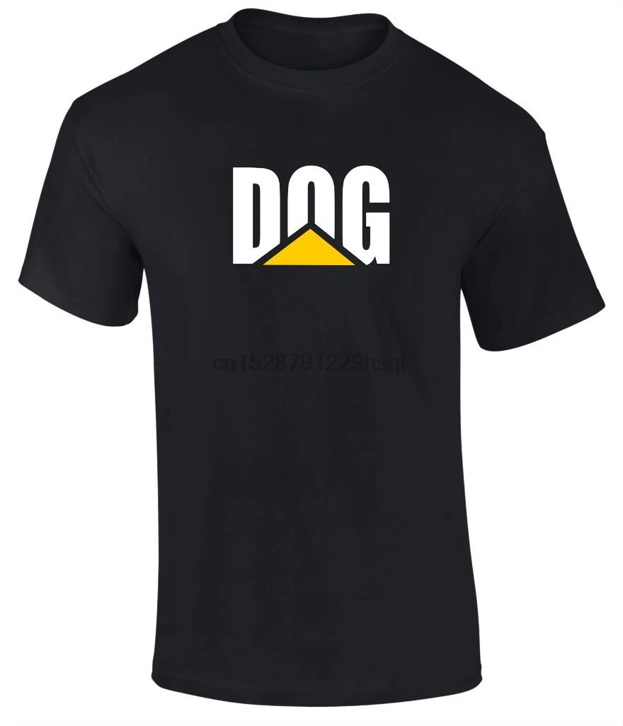 Новая юмористическое смешное пародия гусеница Логотип Собака Премиум футболка