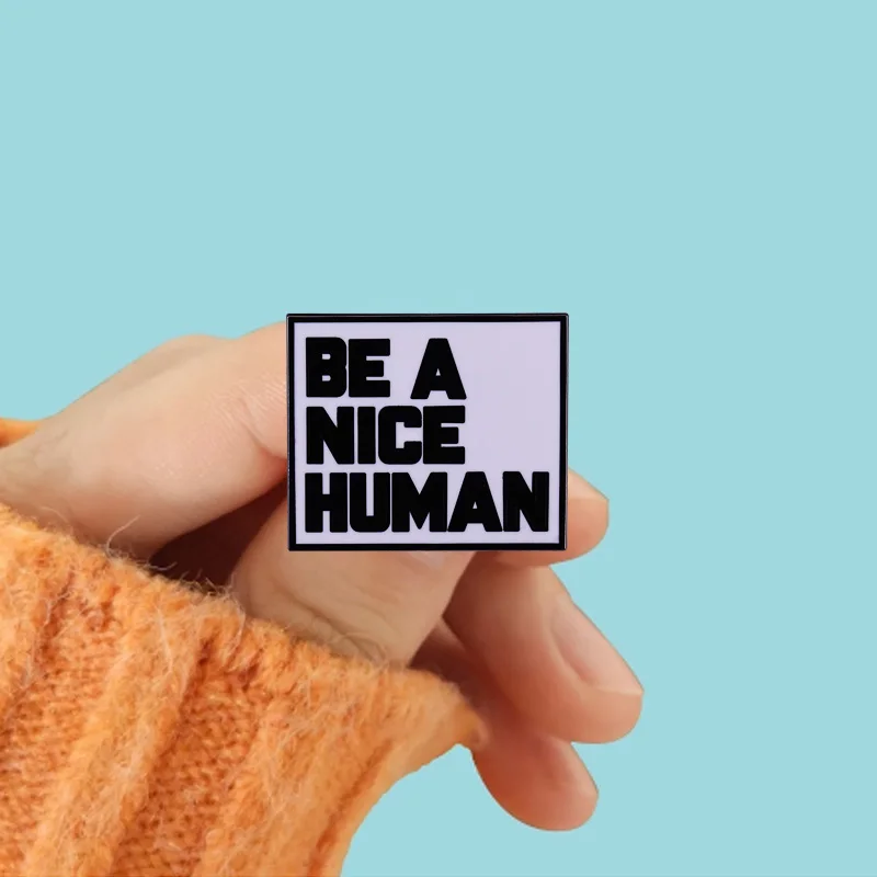 Значок быть милым человеком Мотивационная позитивная вдохновляющая цитата