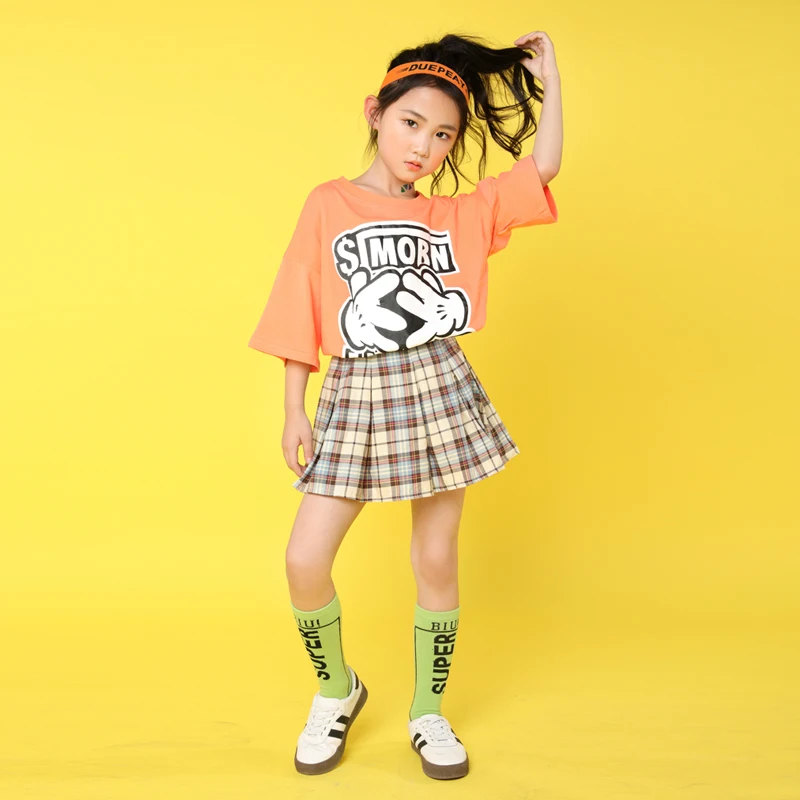 Детские танцевальные костюмы Черлидинга с блестками для девочек одежда в стиле